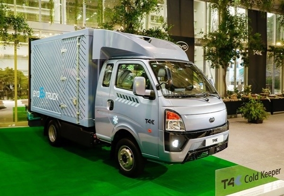 사진= 비야디(BYD)의 1t 전기트럭 'T4K(티포케이)', 출처: GS글로벌